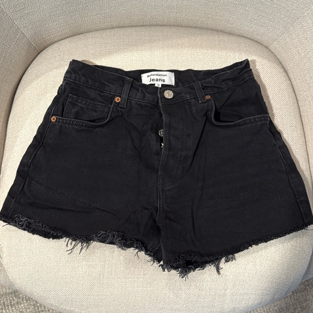 Reformation Charlene High Rise Jean Shorts Seattle - Size 26